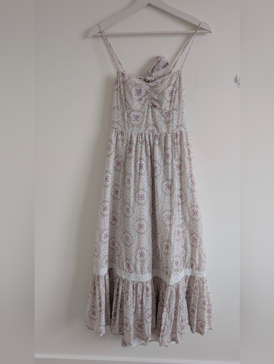 American Eagle Outfitters Dresses & Skirts - AE OUTFITTERS Cream and Dusty Rose Maxi Dress